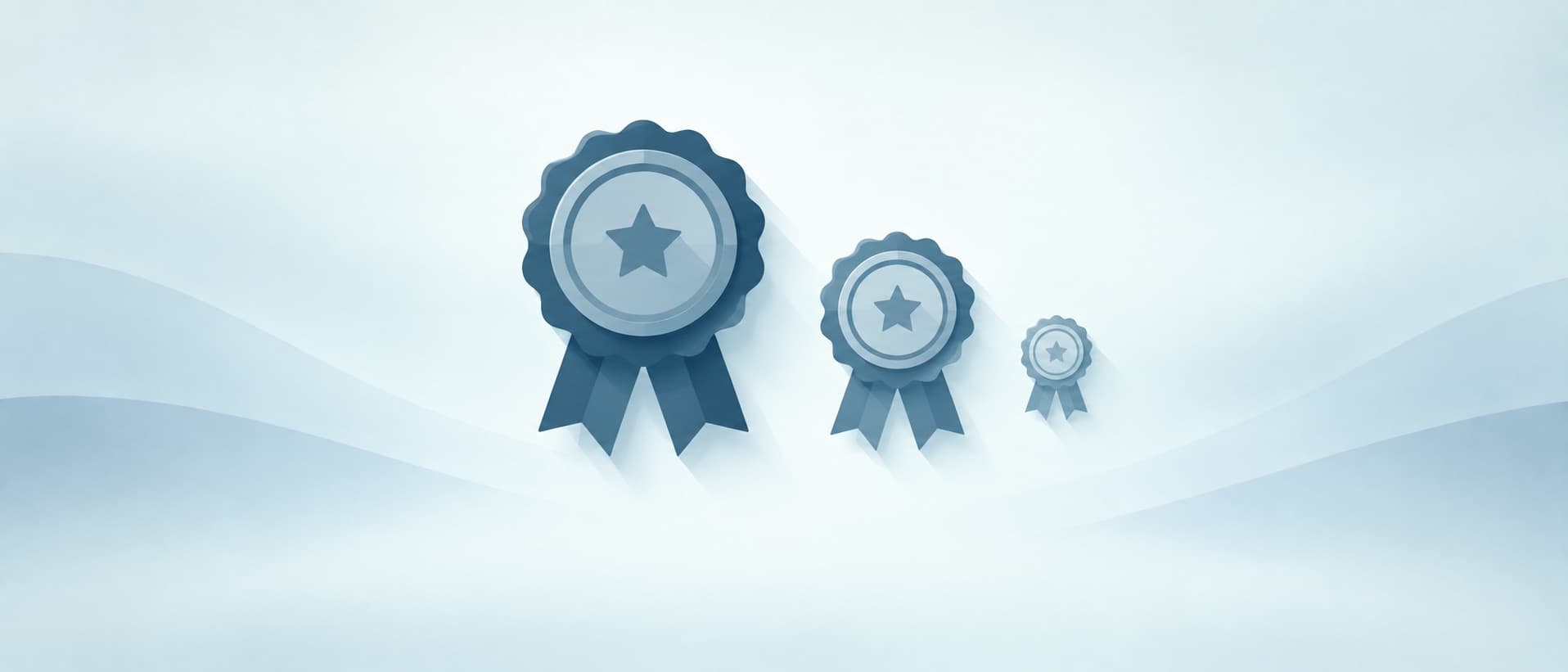 Three accreditation seals of shrinking size, for JCI accredited hospitals vs Temos and GHA
