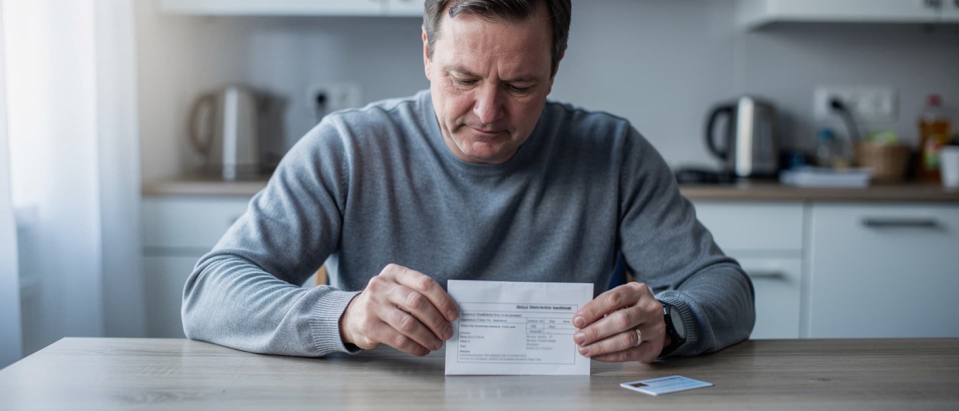 Man posting a dental treatment plan to his insurer, for dentures and dental work in Hungary