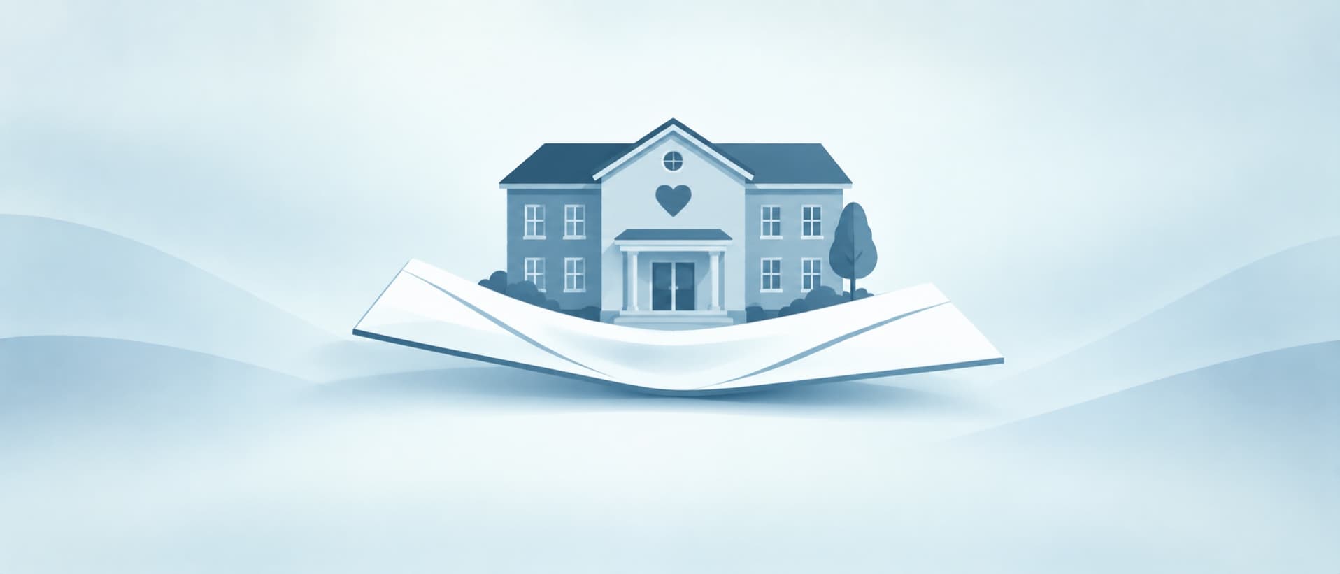 Care home resting on a bending bill, for nursing home and care home fees in Germany