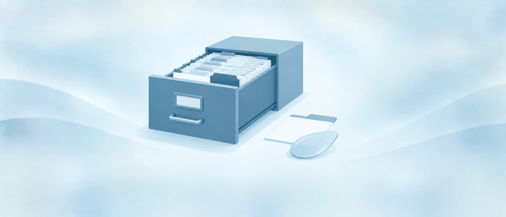 Open card-index drawer with an implant outside by an empty slot, for breast augmentation cost beyond any implant recall list
